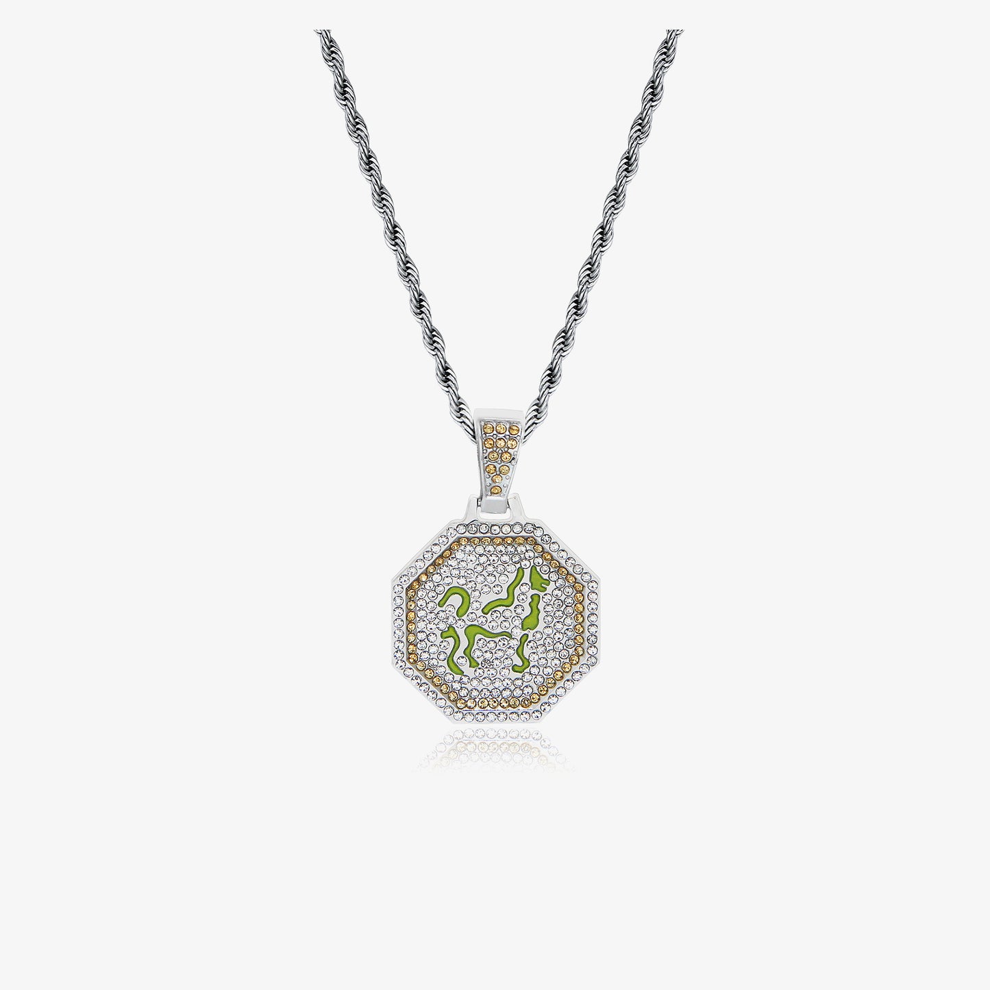 Lucento Crest "Diamond Zodiac" Necklaces