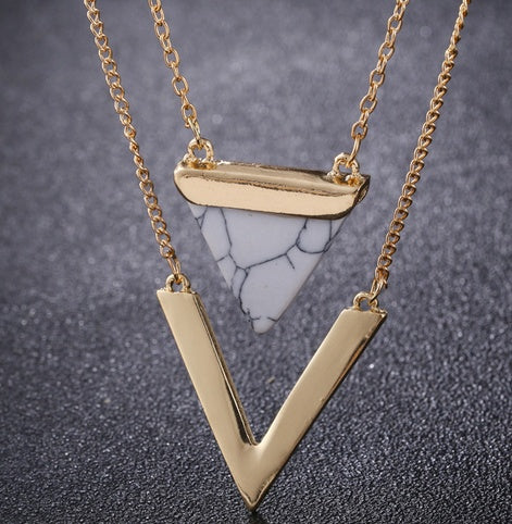 Lucento Crest "Pure Marble" Necklaces