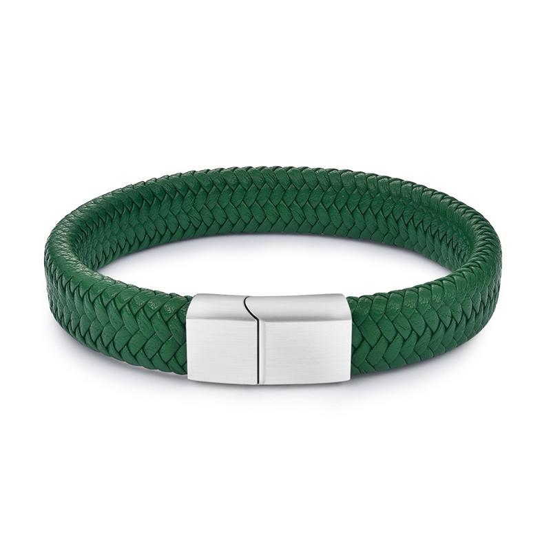 Lucento Crest "Bare Leather" Bracelets