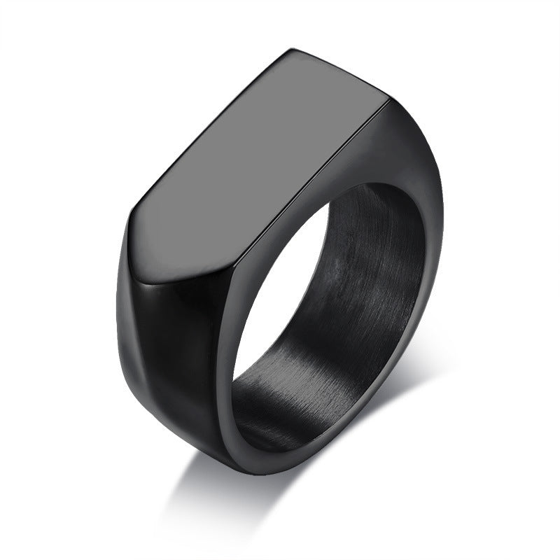 Lucento Crest "Mafia Boss" Square Rings