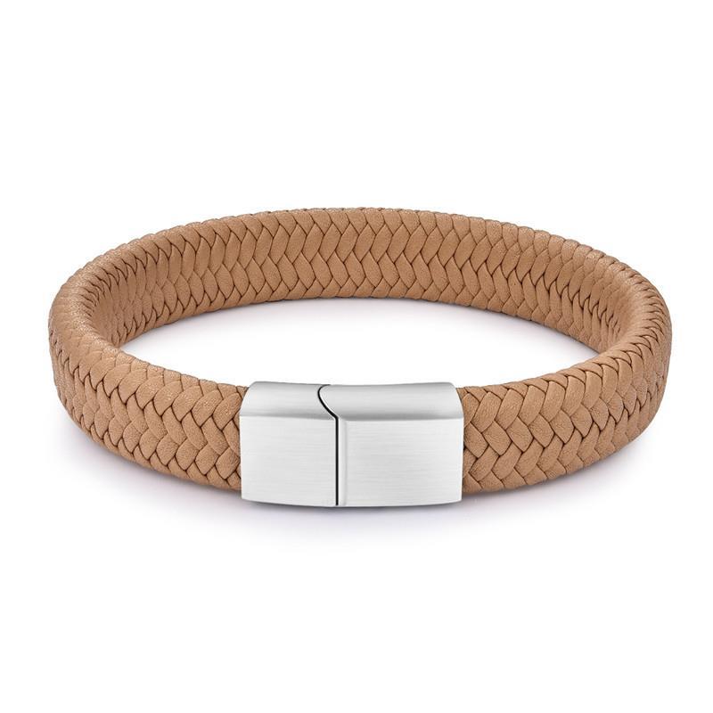 Lucento Crest "Bare Leather" Bracelets